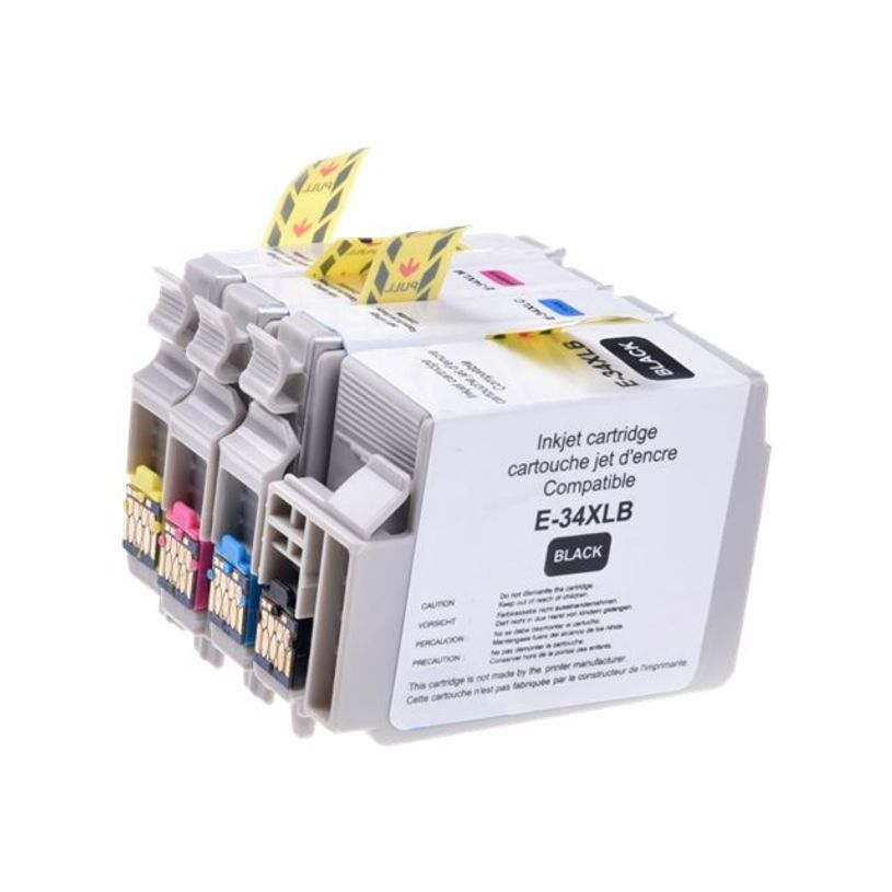 3584770899219-Cartouche compatible Epson 34XL Balle de golf - pack de 4 - noir, cyan, magenta, jaune - Up-P_79429516_1-0