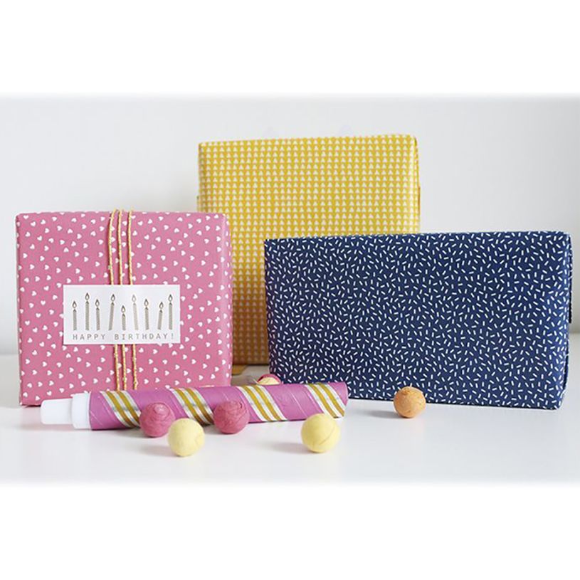 3329682018736-Clairefontaine Alliance - Papier cadeau - 70 cm x 50 m - 60 g/m² - motif confettis bleus-P_79429521_4-3