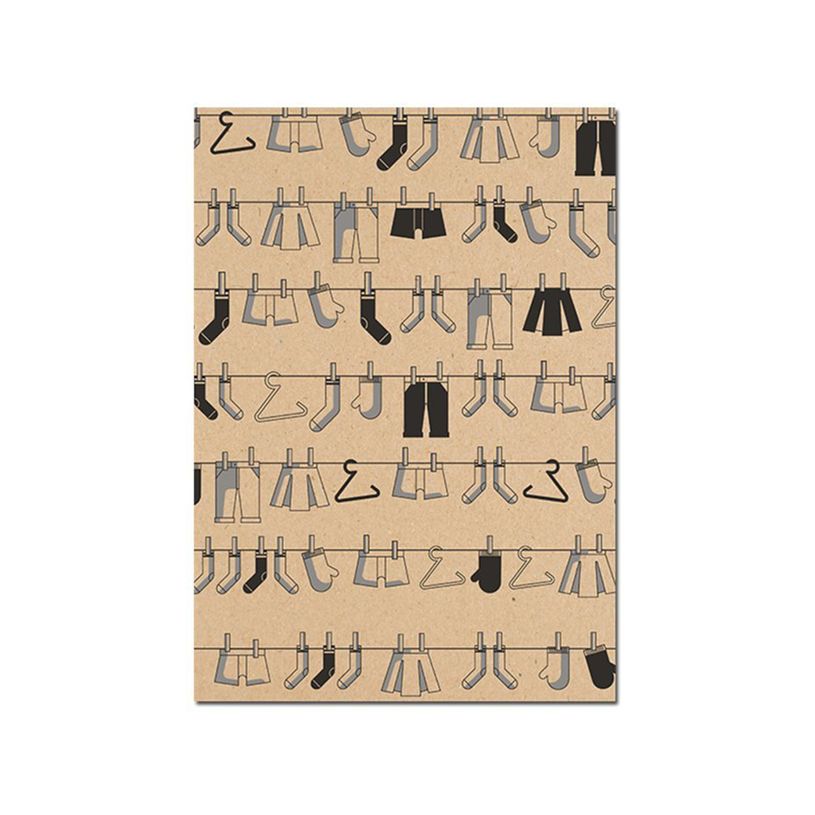 3329682237915-Clairefontaine - Papier cadeau kraft - 70 cm x 2 m - 70 g/m² - motif pictos-P_79429538_1-0