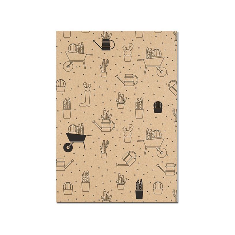 3329682237915-Clairefontaine - Papier cadeau kraft - 70 cm x 2 m - 70 g/m² - motif pictos-P_79429538_5-4