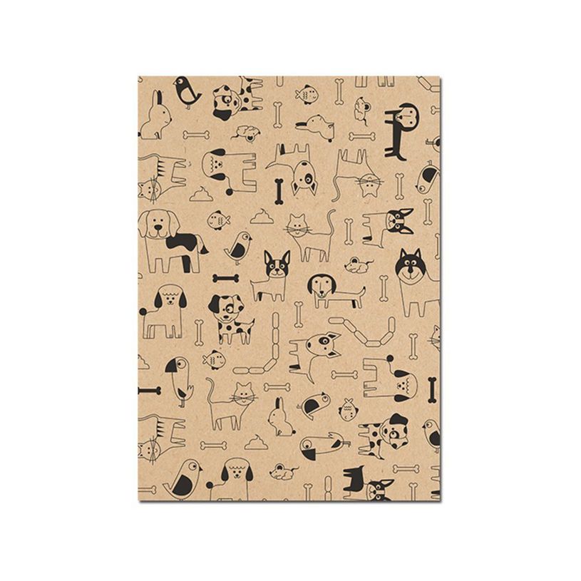 3329682237915-Clairefontaine - Papier cadeau kraft - 70 cm x 2 m - 70 g/m² - motif pictos-P_79429538_7-6