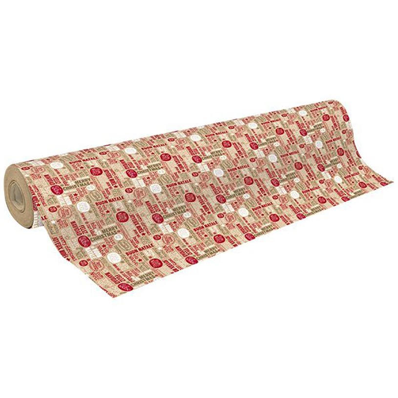 3329682238110-Clairefontaine - Papier cadeau kraft - 70 cm x 50 m - 70 g/m² - motif mots de Noël-P_79429548_1-0