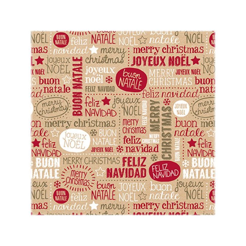 3329682238110-Clairefontaine - Papier cadeau kraft - 70 cm x 50 m - 70 g/m² - motif mots de Noël-P_79429548_3-2