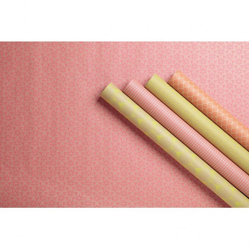 3329682238134-Clairefontaine - Papier cadeau kraft - 70 cm x 2 m - 70 g/m² - motif néon-P_79429550_7-0