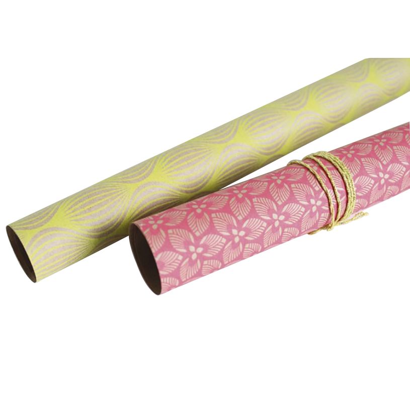 3329682238134-Clairefontaine - Papier cadeau kraft - 70 cm x 2 m - 70 g/m² - motif néon-P_79429550_9-2