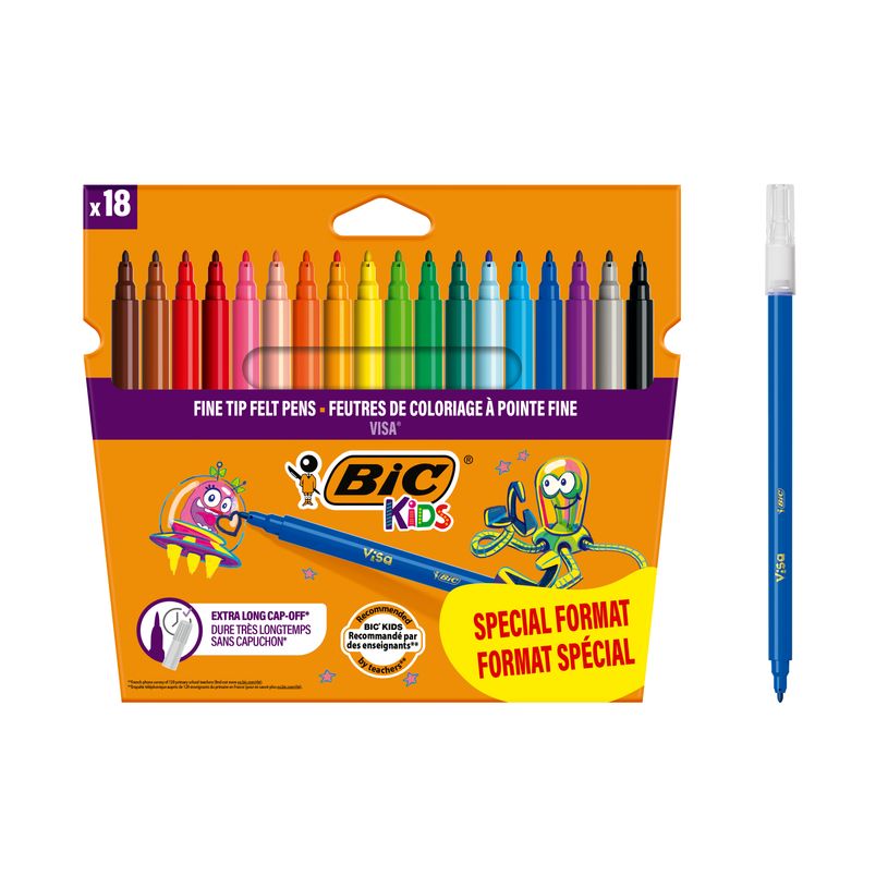 3086123329263-BIC Kids Visa - 18 Feutres format spécial - pointe fine-P_79429572_1-0