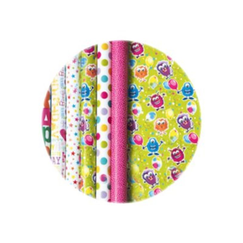 2012349432600-Clairefontaine Alliance - Papier cadeau - 70 cm x 2 m - 60 g/m² - motif party-P_79429667_1-0