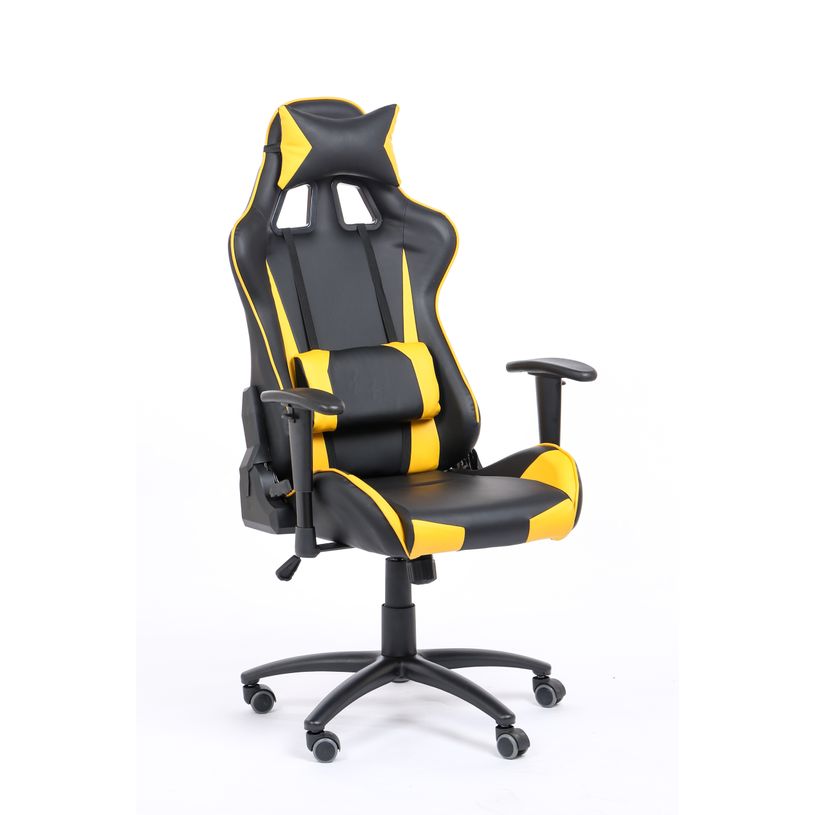 3760185028981-Fauteuil gamer SPORTING - accoudoirs réglables - noir et jaune-P_79429678_2-1