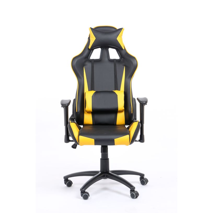 3760185028981-Fauteuil gamer SPORTING - accoudoirs réglables - noir et jaune-P_79429678_3-2