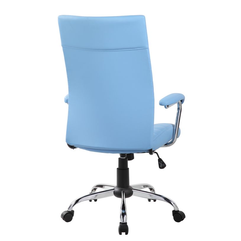 3760185029292-Fauteuil de bureau BRISTOL - accoudoirs fixes  - Bleu-P_79429685_4-3