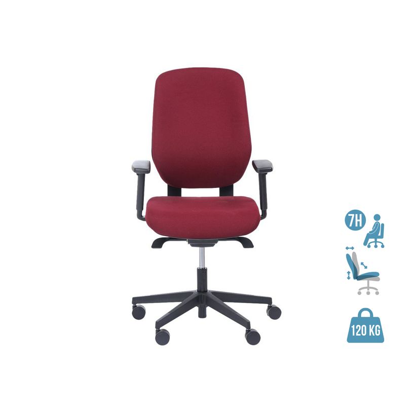 3760185029322-Fauteuil de bureau ROMEO - accoudoirs en option - bordeaux, base noire-P_79429688_1-0