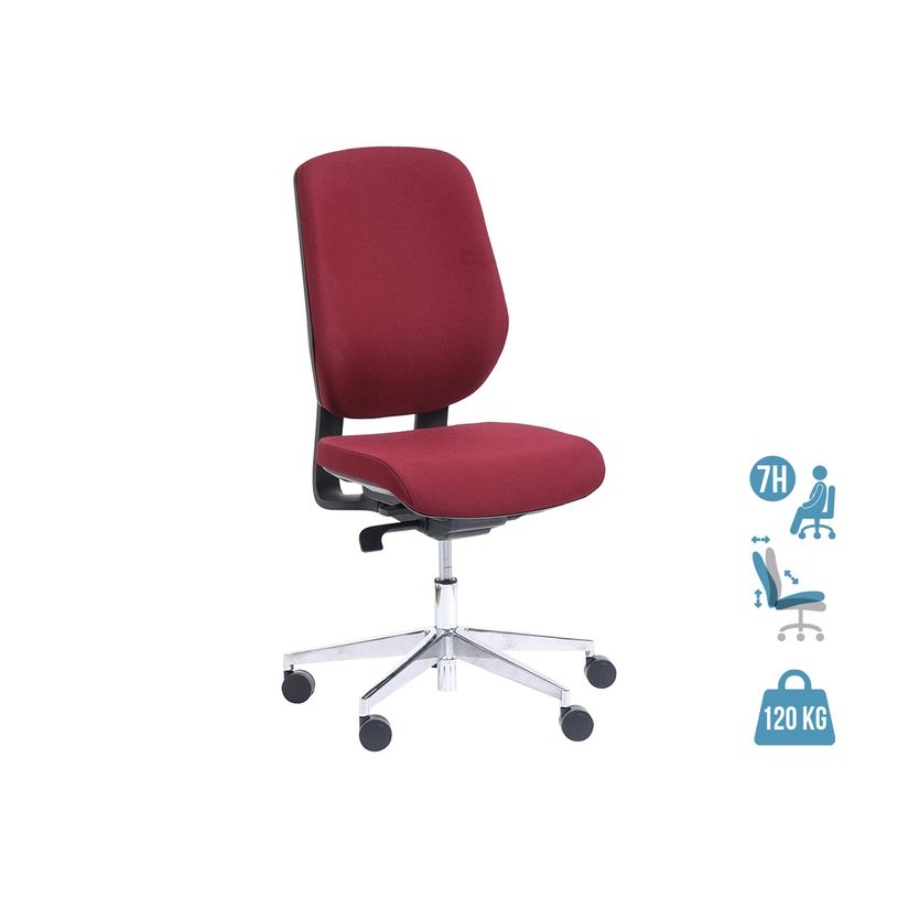 3760185029360-Fauteuil de bureau ROMEO - accoudoirs en option - bordeaux, base alu-P_79429692_1-0