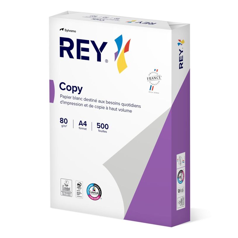 3141728704706-Rey Copy - Papier blanc - A4 (210 x 297 mm) - 80 g/m² - Ramette de 500 feuilles--1