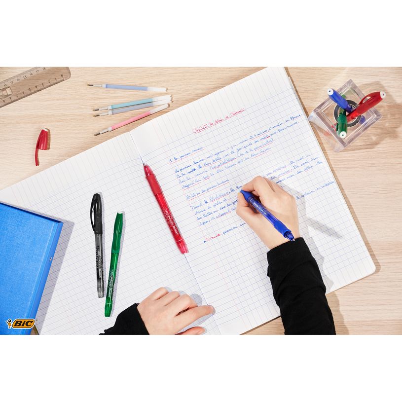 3086123465091-Bic Gelocity Illusion - Pack de 12 rollers effaçables - 0,7mm - plusieurs coloris disponib-P_79429700_4-3