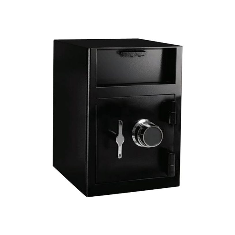 3700092276280-RESKAL DS45 - Coffre-fort de dépôt - serrure à combinaison mécanique - acier - noir-P_79429715_1-0