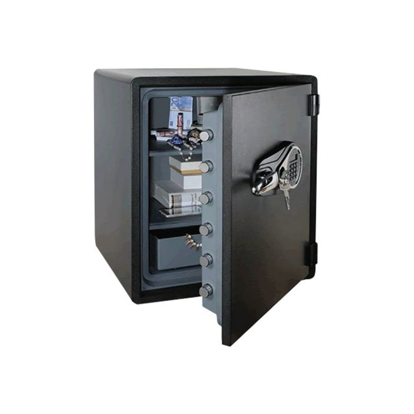 3700092276310-Reskal WDS60 - Coffre-fort ignifuge - à code - acier - noir-P_79429718_1-0