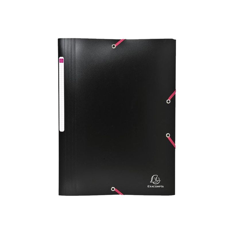 3130630557333-Exacompta Black Office - Chemise polypro à rabats - A4 - élastique de couleur-P_79429726_1-0