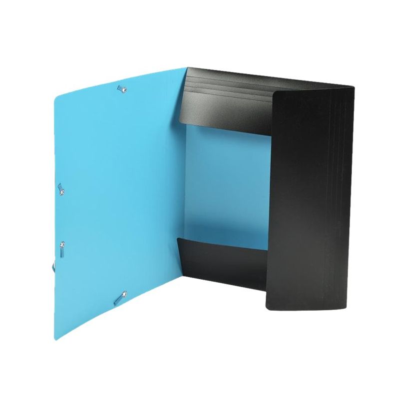 3130630557333-Exacompta Black Office - Chemise polypro à rabats - A4 - élastique de couleur-P_79429726_4-3