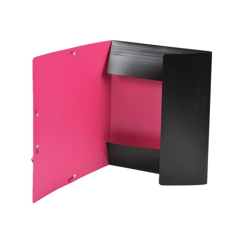 3130630557333-Exacompta Black Office - Chemise polypro à rabats - A4 - élastique de couleur-P_79429726_5-4