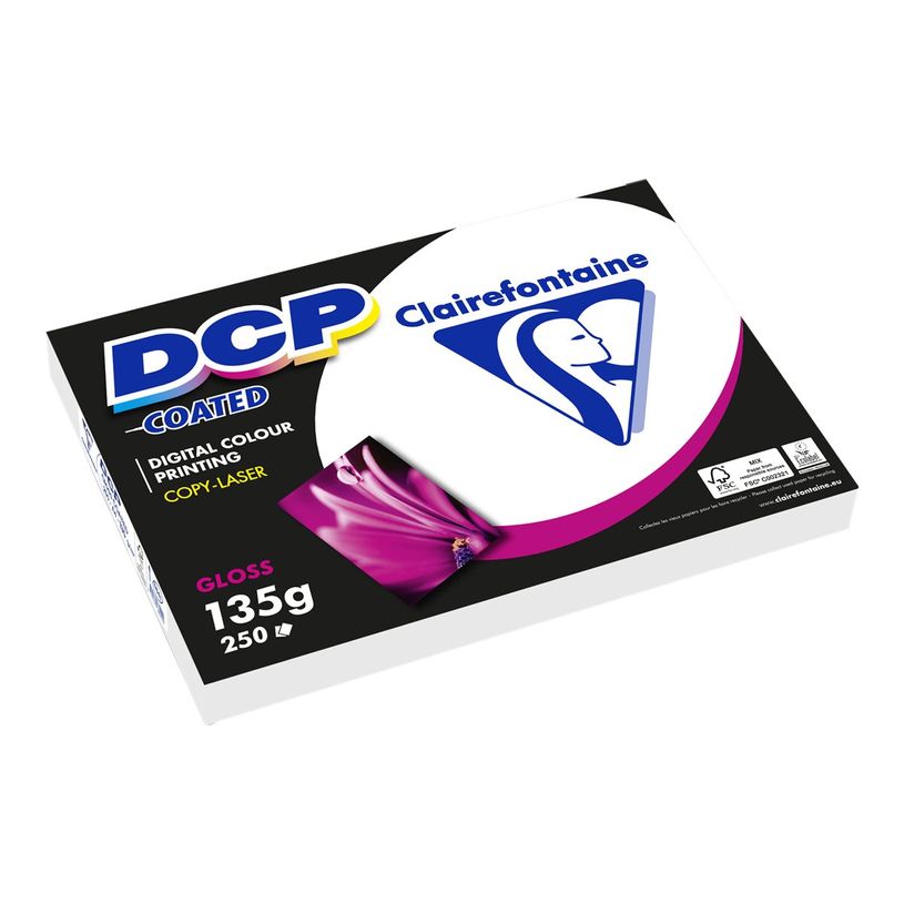 3329680684209-Clairefontaine DCP - Papier couché brillant - A3 (297 x 420 mm) - 135 g/m² - Ramette de 2-P_79429748_1-0