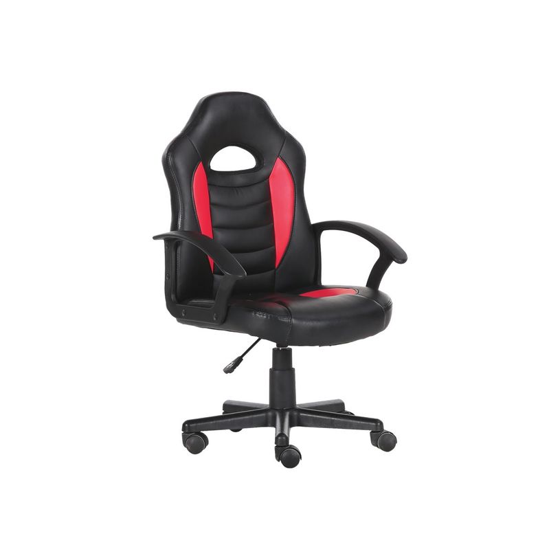 3760185029407-Fauteuil gamer ANZIO - accoudoirs fixes - noir et rouge-P_79429823_2-1