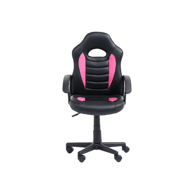 3760185029414-Fauteuil gamer ANZIO - accoudoirs fixes - noir et rose-P_79429824_2-1