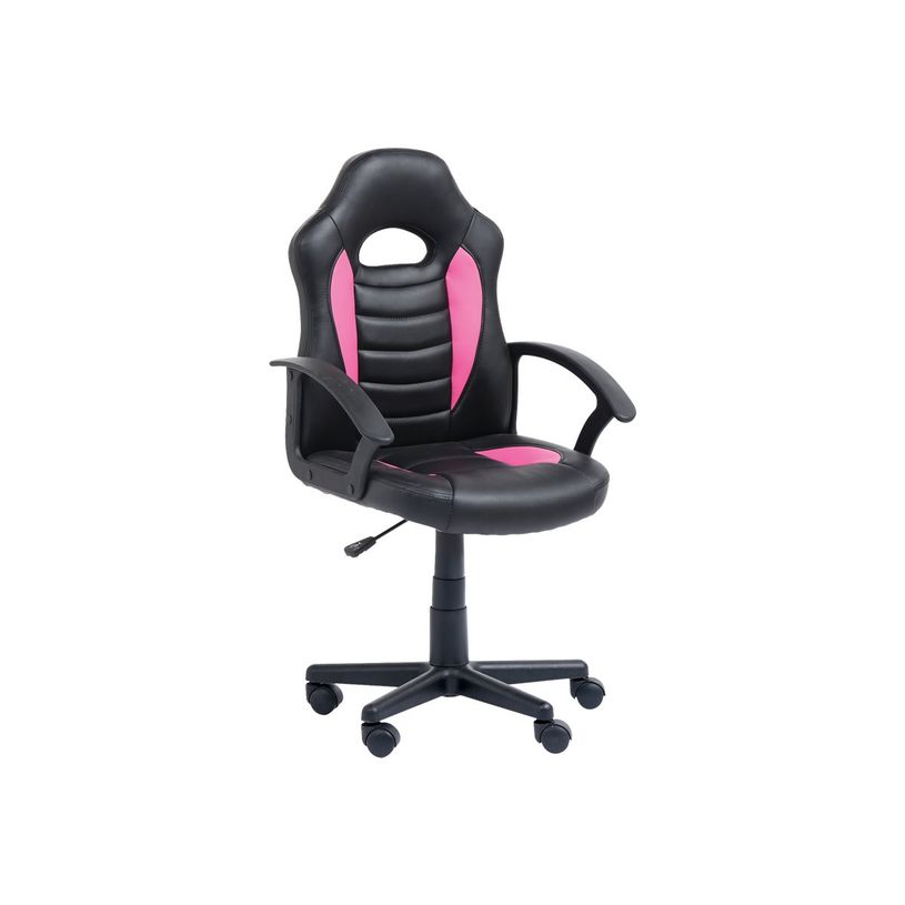 3760185029414-Fauteuil gamer ANZIO - accoudoirs fixes - noir et rose-P_79429824_3-2