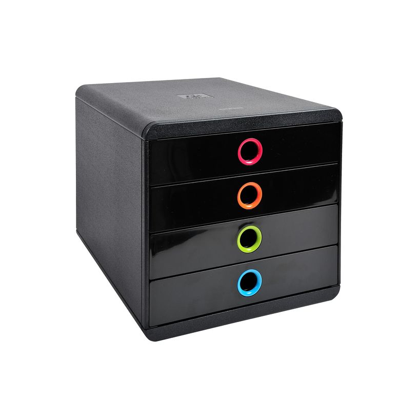 9002493424265-Exacompta PopBox - Module de classement 4 tiroirs - noir/arlequin-P_79429839_4-3