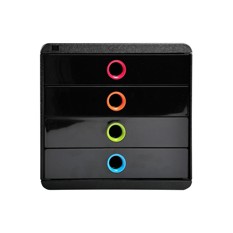 9002493424265-Exacompta PopBox - Module de classement 4 tiroirs - noir/arlequin-P_79429839_5-2