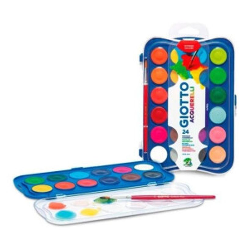 8000825019524-Canson - 12 pastilles de peinture aquarelle + pinceau--1