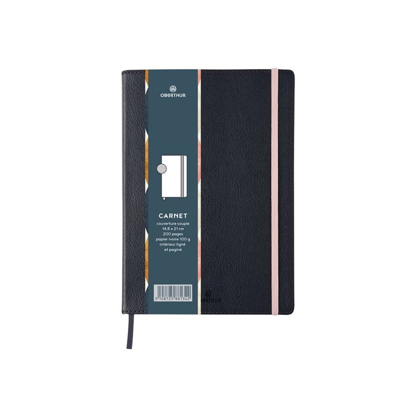 3108725881342-Oberthur Carmen - Carnet de notes souple A5 - ligné - 200 pages - anthracite-P_79429925_2-0