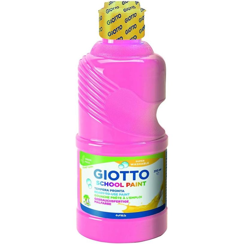 8000825005367-Giotto School - Gouache ultra lavable - rose- bouteille de 250 ml-P_79429987_1-0