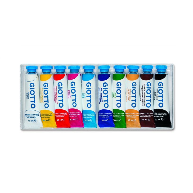 8000825301902-Giotto - 10 gouaches boite cristal - couleurs assorties - 10ml-P_79430004_1-0