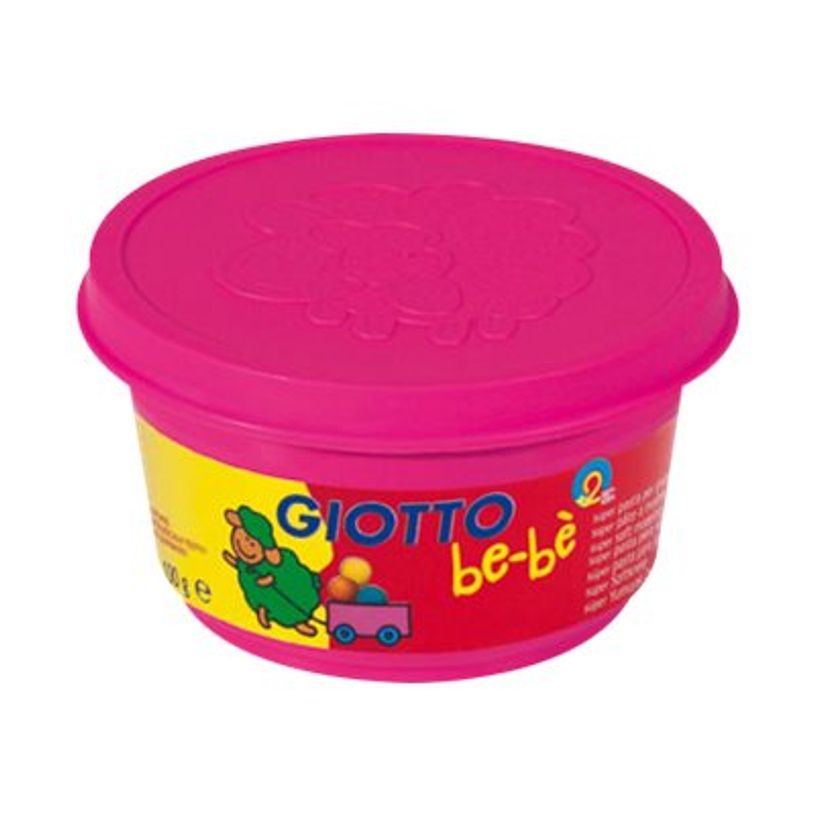 8000825464928-GIOTTO be-bè - pâte à modeler - 4pots Jaune, Rose, Rouge, Vert - 100gr-P_79430011_1-0