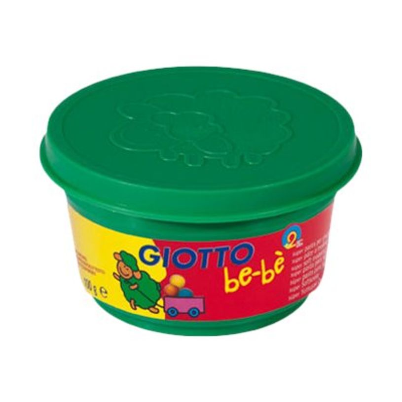 8000825464935-GIOTTO be-bè - pâte à modeler - 4 pots Jaune, Orange, Vert, Violet -100gr-P_79430012_2-1