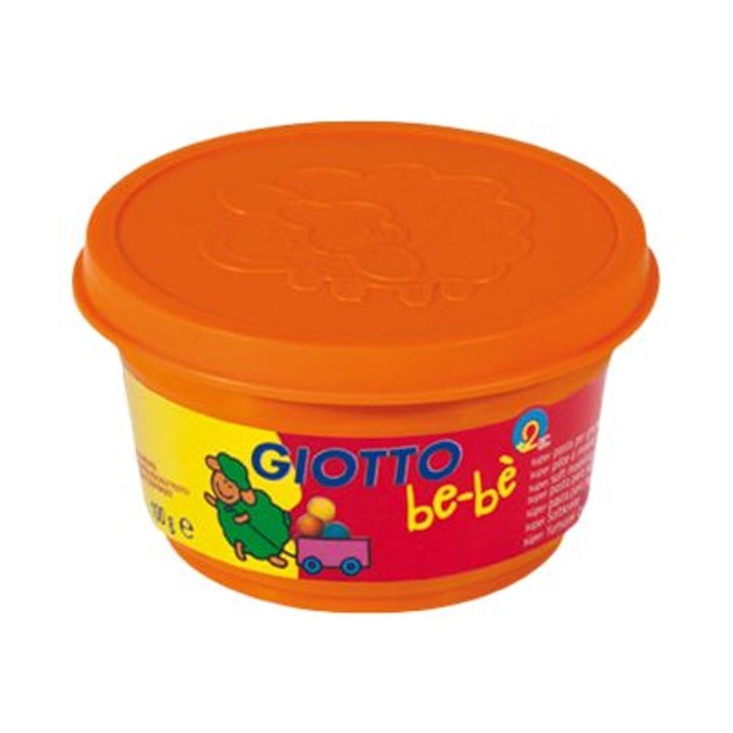 8000825464935-GIOTTO be-bè - pâte à modeler - 4 pots Jaune, Orange, Vert, Violet -100gr-P_79430012_3-2