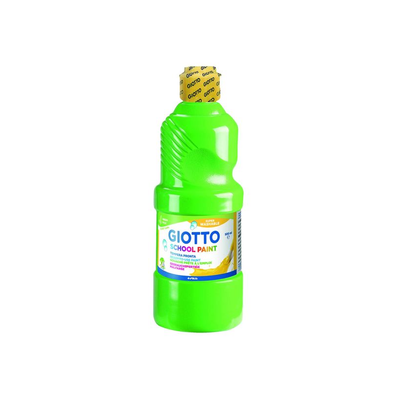 8000825977114-Giotto School - Gouache ultra lavable - vert clair - bouteille d'1 L-P_79430026_2-1