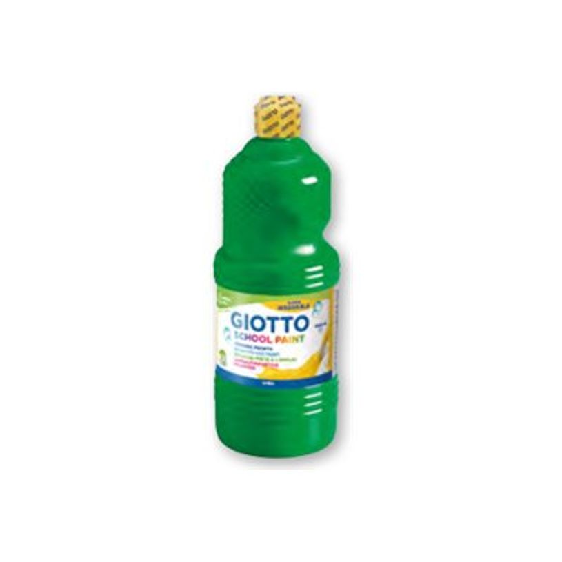 8000825977121-Giotto School - Gouache ultra lavable - vert - bouteille d'1 L-P_79430027_2-1