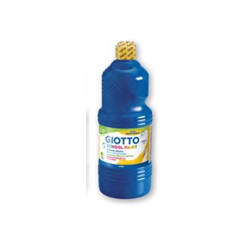 8000825977176-Giotto School - Gouache ultra lavable - bleu outremer - bouteille d'1 L-P_79430029_2-1