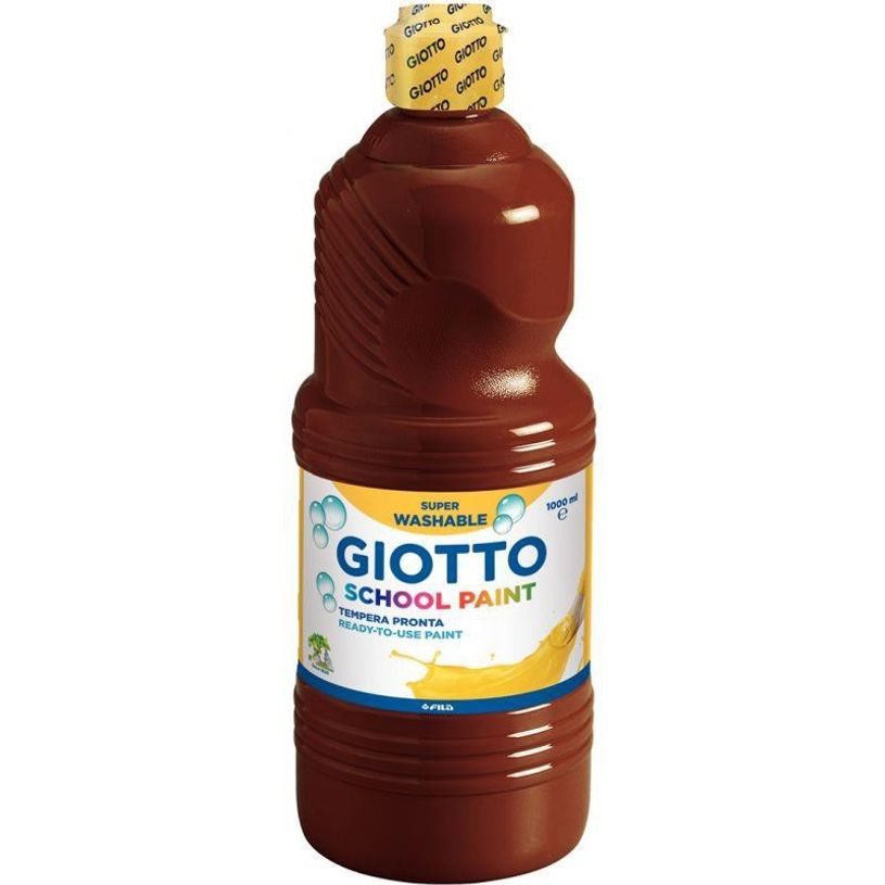 8000825977282-Giotto School - Gouache ultra lavable - marron - bouteille d'1 L-P_79430031_1-0