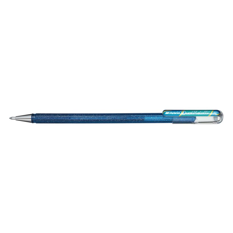 0884851024558-Pentel - Roller encre metallique pailletée - 1 mm - bleu/vert-P_79430033_1-0