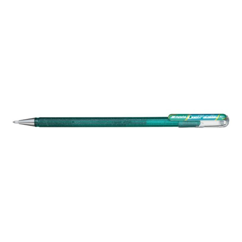 0884851024565-Pentel - Roller encre metallique pailletée - 1 mm - vert/bleu-P_79430034_4-4
