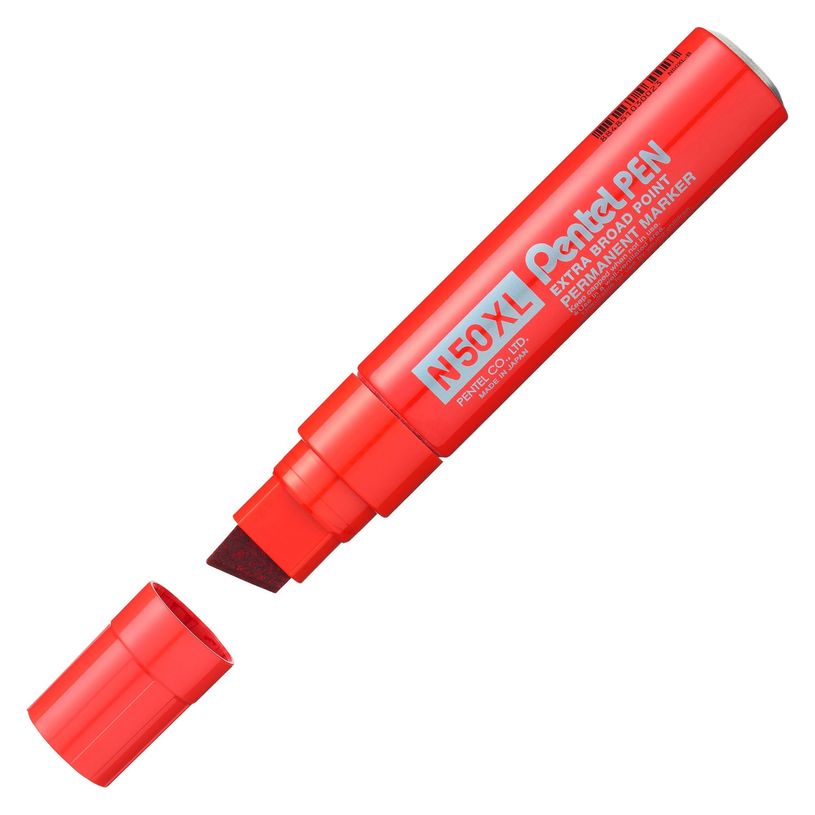 0884851030023-Pentel PEN N50 XL - Marqueur permanent - pointe biseau large - rouge-P_79430041_1-0