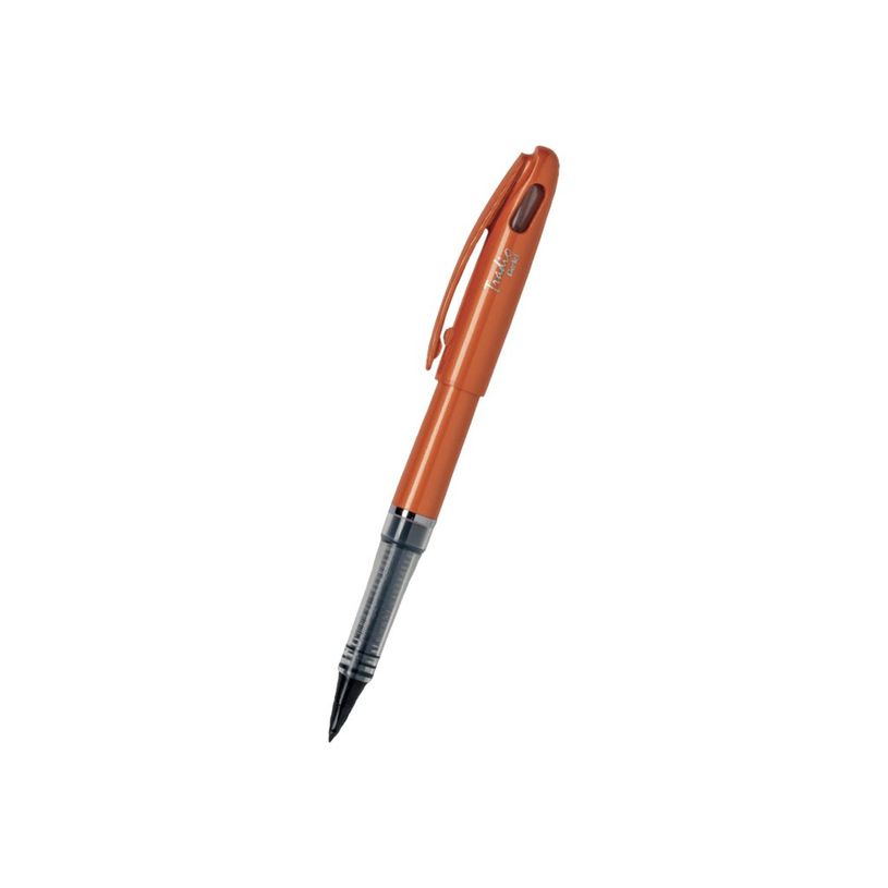 3474371960022-Pentel Tradio Brillant - Feutre plume - corps orange-P_79430044_1-0