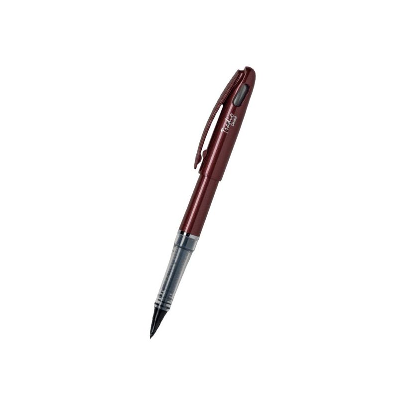 3474371960039-Pentel Tradio Brillant - Feutre plume - corps rouge-P_79430045_1-0