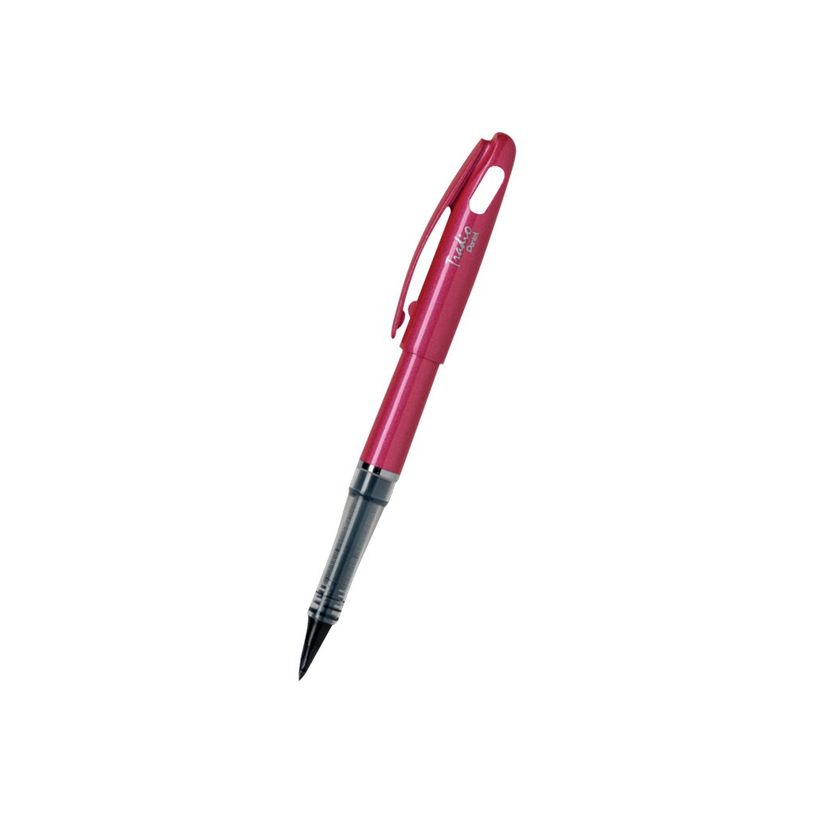 3474371960046-Pentel Tradio Brillant - Feutre plume - corps rose-P_79430046_1-0