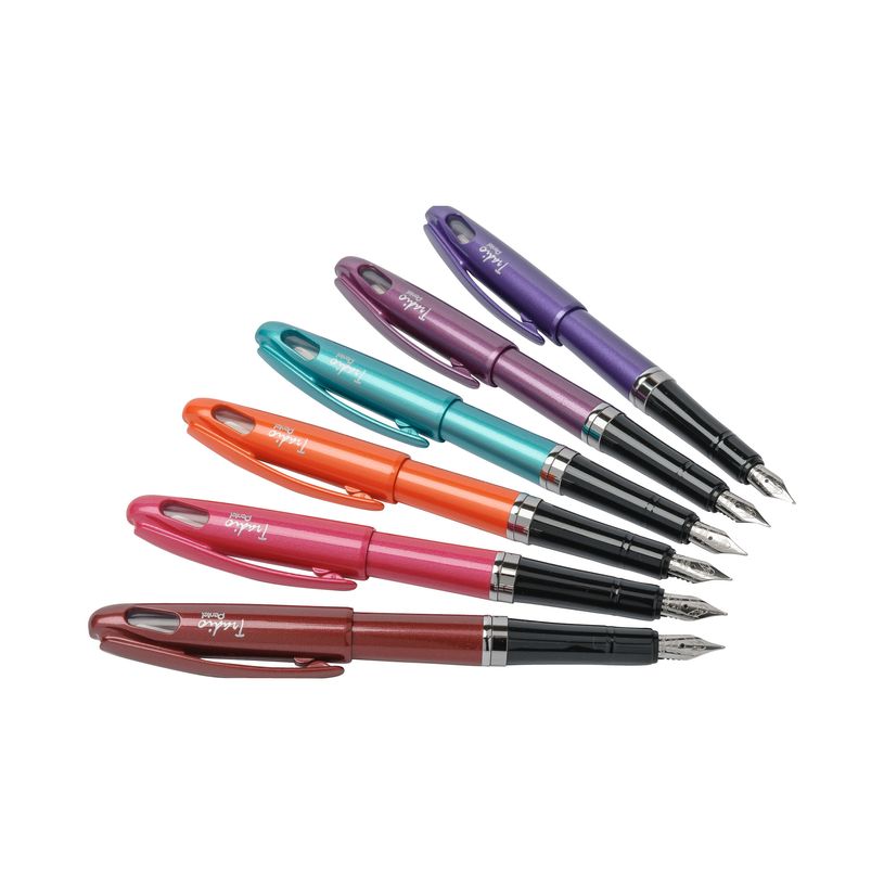 3474371960107-Pentel Tradio Brillant - Stylo plume - corps rose-P_79430052_1-0