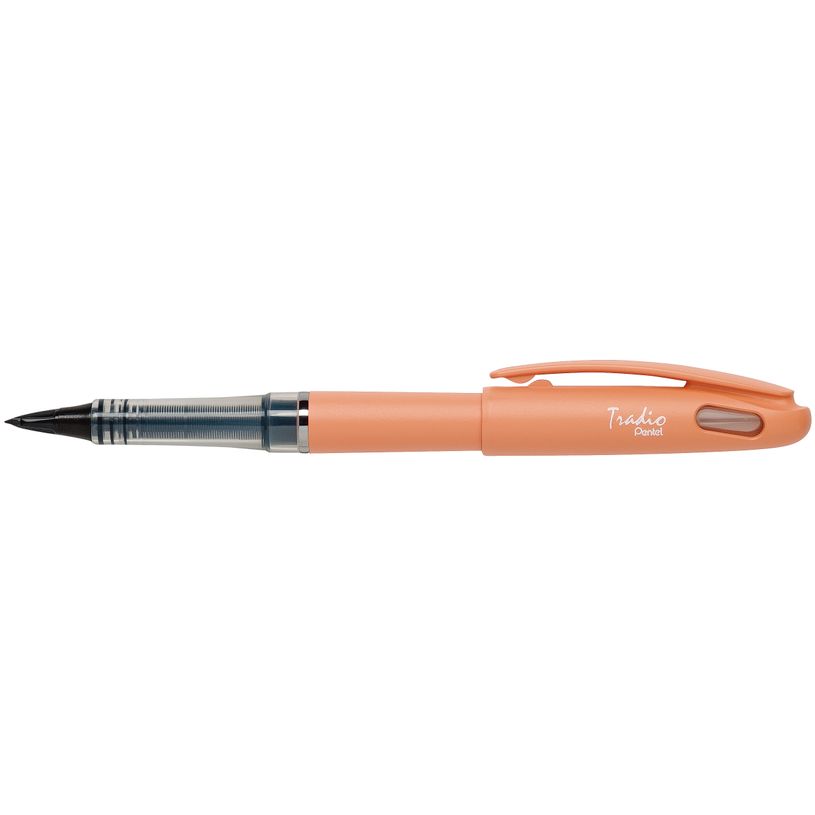 3474371970038-Pentel Tradio Pastel - Feutre plume - corps orange-P_79430057_1-0