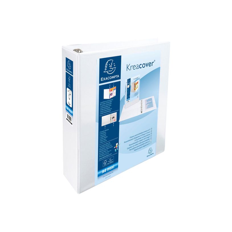 3130630519454-Exacompta Kreacover - Classeur à anneaux personnalisable - Dos 60 mm - A4 Maxi - blanc - 2-P_79430104_2-1