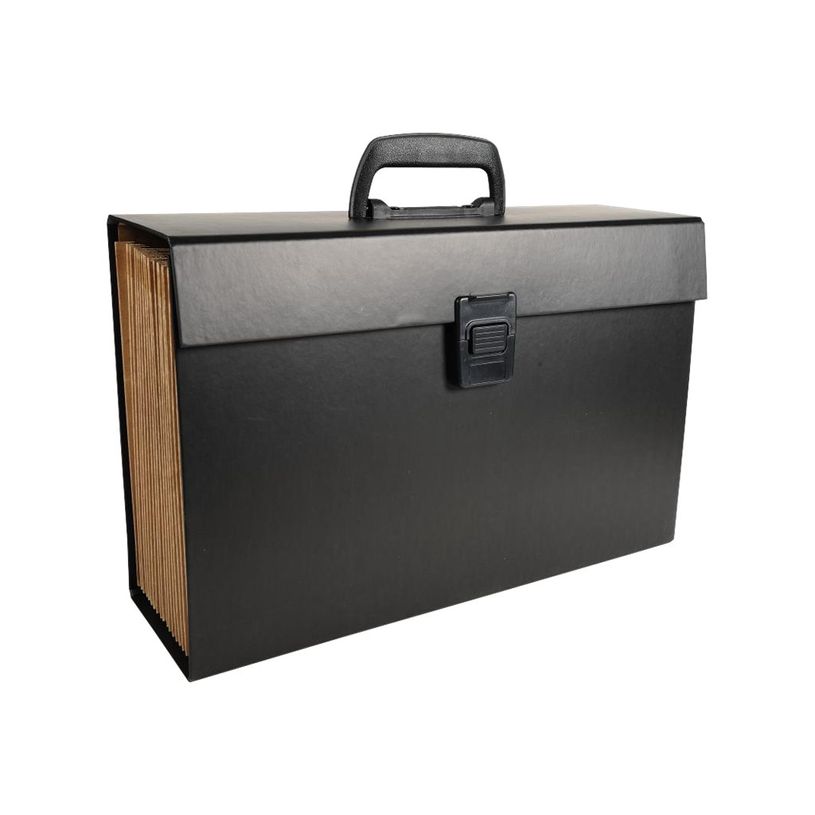 3130630584216-Exacompta - Classeur ménager (valisette trieur) 20 onglets - noir-P_79430107_2-1